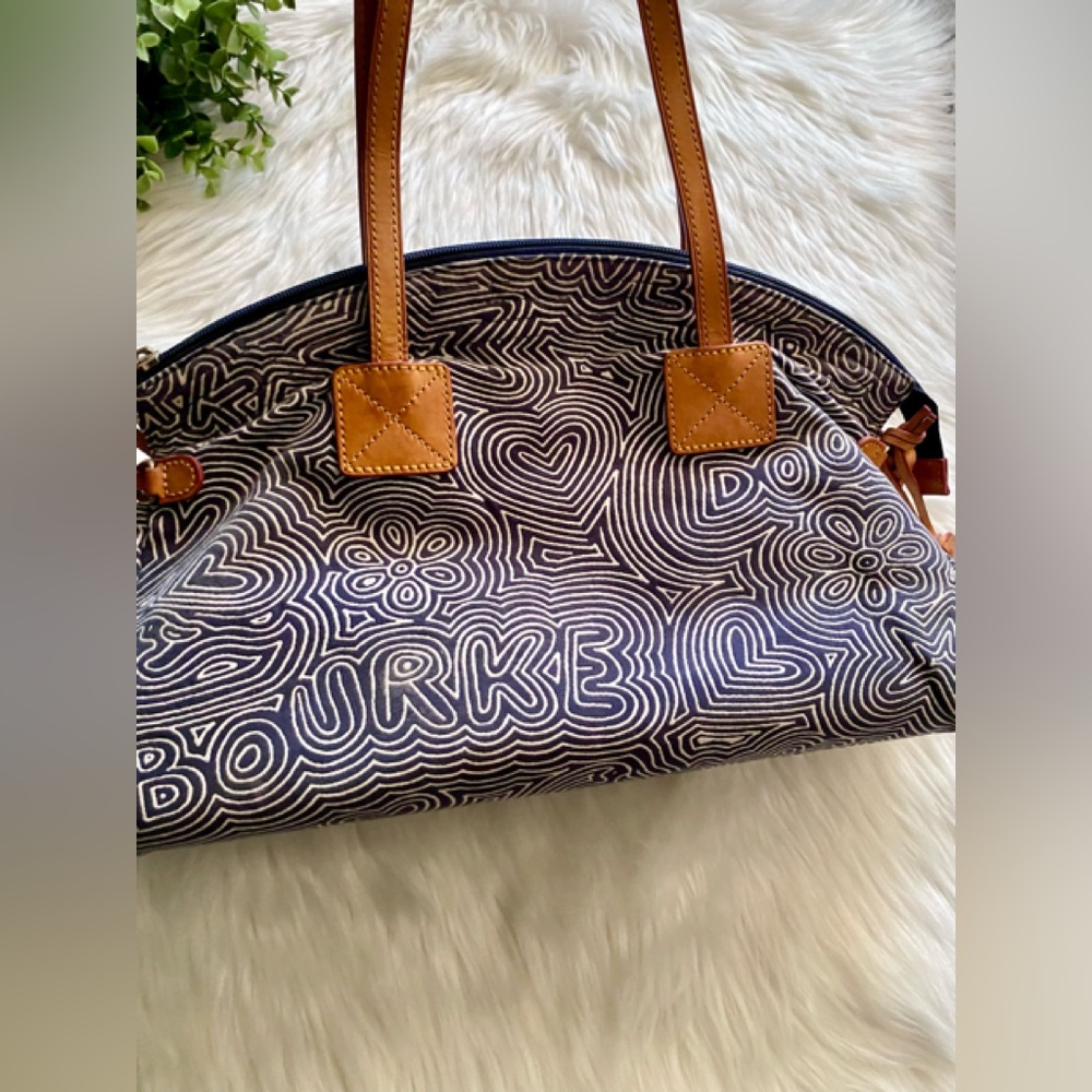 *sold* Dooney & Bourke Doodle Swirl Shoulder Bag - Picture 2 of 15